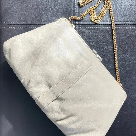 Bernard Nerson Paris crossbody bag David's Palm Beach made in France Milk color - Picture 3 of 9